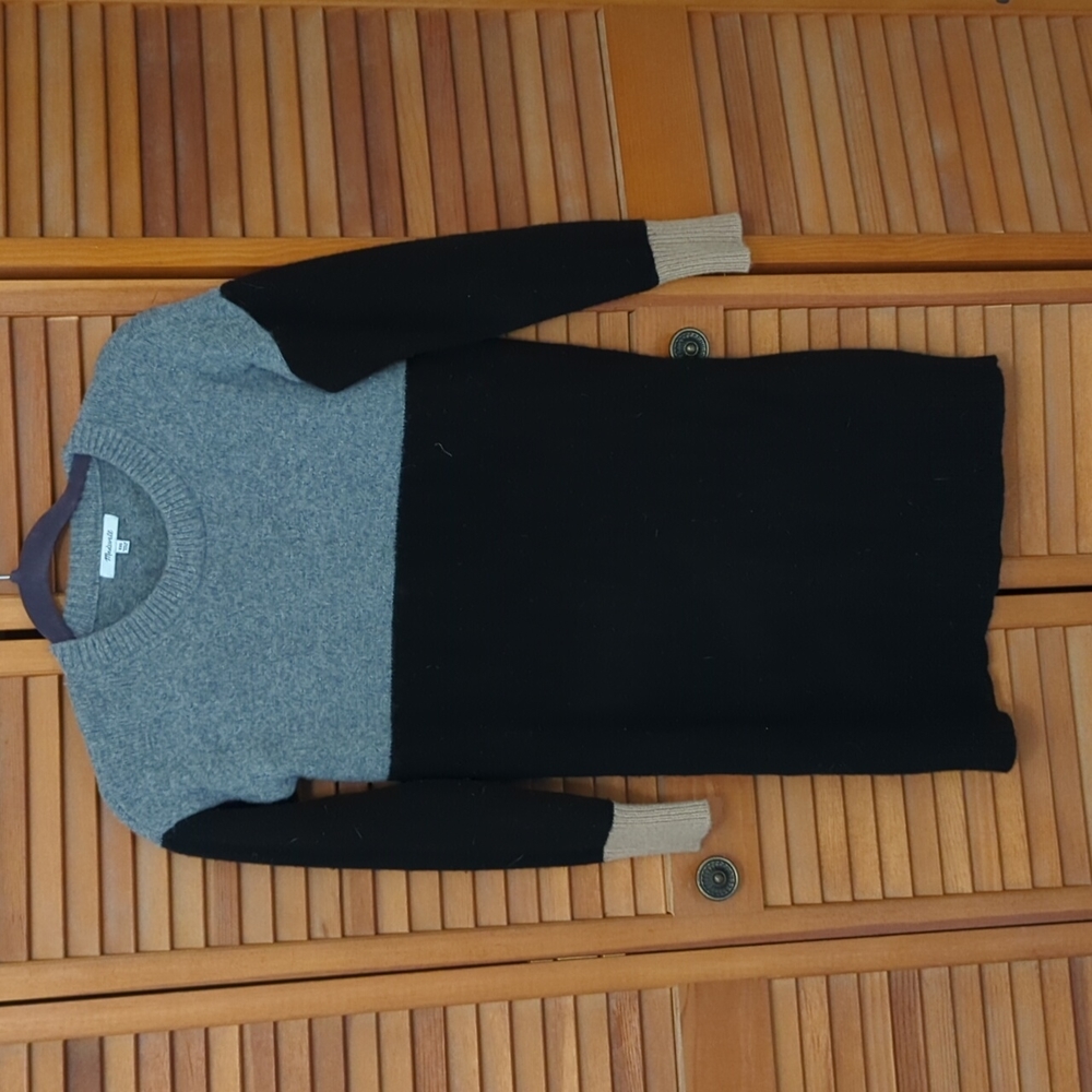 Madewell Color Block Sweater Dress
